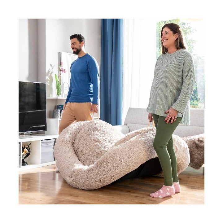 Lit de Chien pour Humains | Human Dog Bed XXL InnovaGoods Beige