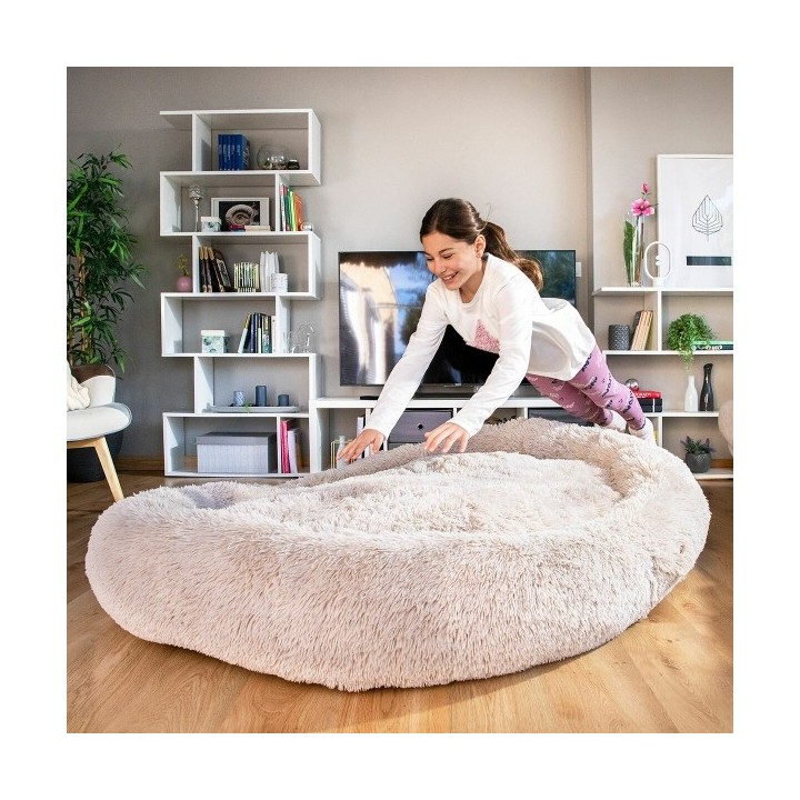 Lit de Chien pour Humains | Human Dog Bed XXL InnovaGoods Beige