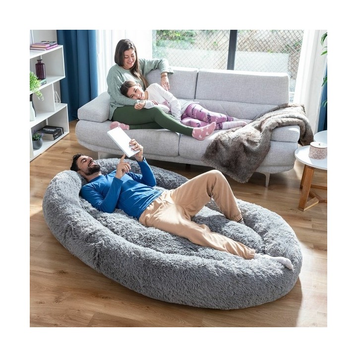 Lit de Chien pour Humains | Human Dog Bed XXL InnovaGoods Grey