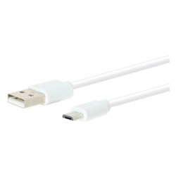CABLE MICRO USB HIGH ONE 1M BLANC