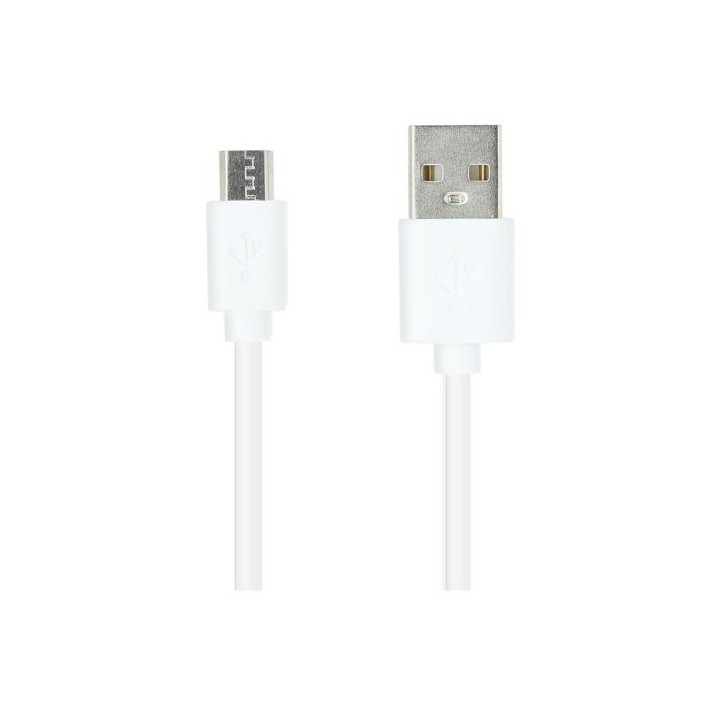 CABLE MICRO USB HIGH ONE 1M BLANC