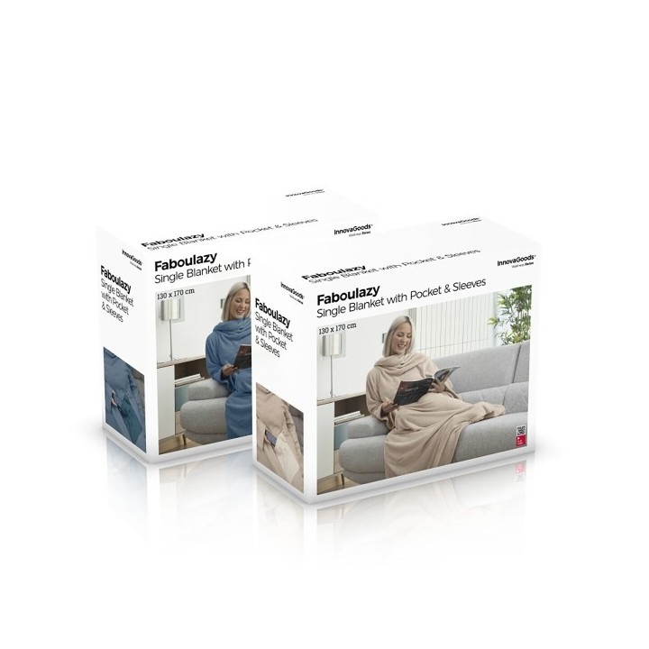 Couverture à Manche Individuelle avec Poche Centrale Faboulazy InnovaGoods