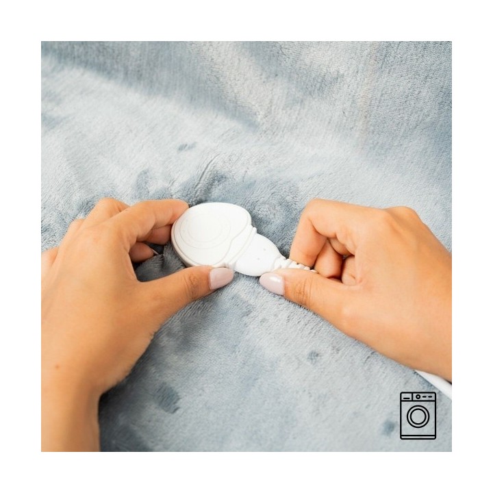 Couverture Chauffante Elakef InnovaGoods Gris 120 x 160 cm 160 W