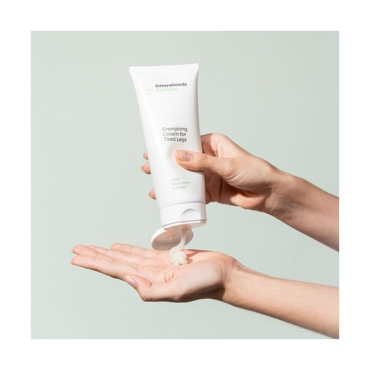 Crème Énergisante pour Jambes Fatiguées CBD Zencalm InnovaGoods 200 ml