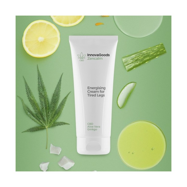 Crème Énergisante pour Jambes Fatiguées CBD Zencalm InnovaGoods 200 ml