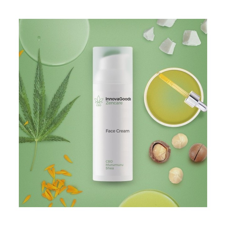 Crème Hydratante pour le Visage CBD Zencare InnovaGoods 50 ml