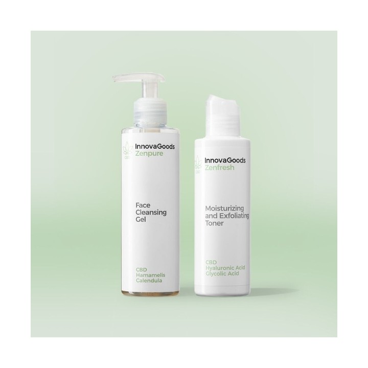 Pack Duo Nettoyage Visage CBD InnovaGoods
