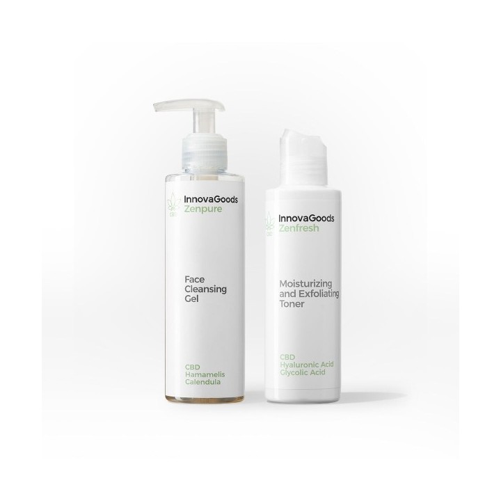 Pack Duo Nettoyage Visage CBD InnovaGoods