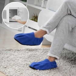 Chaussons Chauffants Micro ondes InnovaGoods Bleu