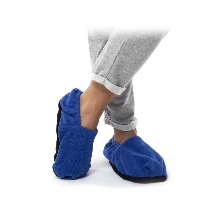 Chaussons Chauffants Micro ondes InnovaGoods Bleu