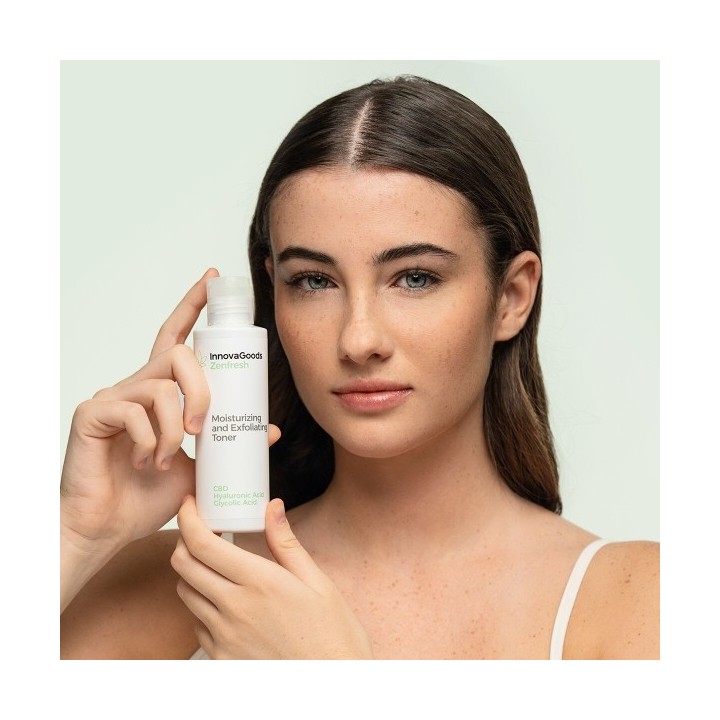 Tonique Hydratant et Exfoliant pour le Visage CBD Zenfresh InnovaGoods 150 ml