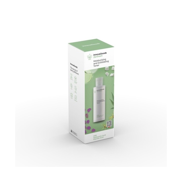 Tonique Hydratant et Exfoliant pour le Visage CBD Zenfresh InnovaGoods 150 ml