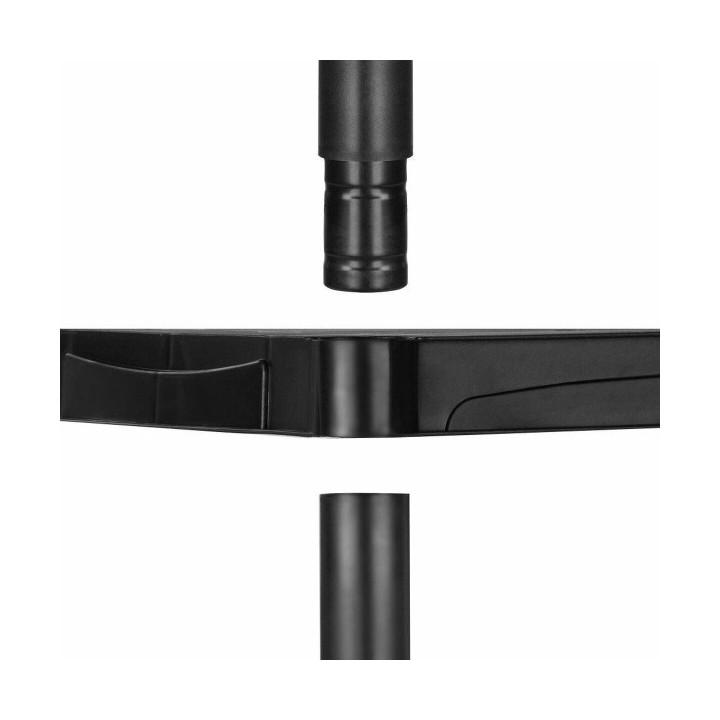 Marbueno Étagère 5 Niveaux Plastique Noir 90x40x180 cm Jardin 10539