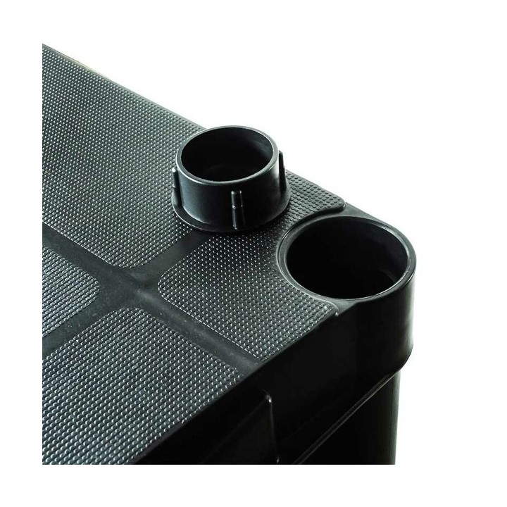 Marbueno Étagère 5 Niveaux Plastique Noir 90x40x180 cm Jardin 10539