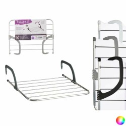 Corde à linge Kipit WR1013D Blanc Argenté Gris clair Gris foncé Aluminium Plastique 62,5 x 50 x 16,5 cm