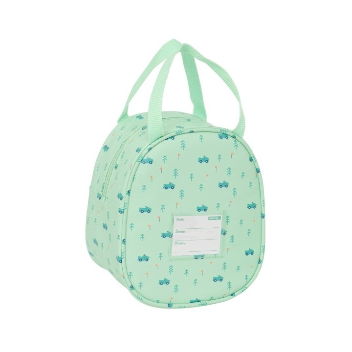 Sac glacière goûter Safta Voitures Vert 19 x 22 x 14 cm