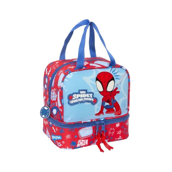 Sac à goûter Spider Man Rescue Bleu Rouge 20 x 20 x 15 cm