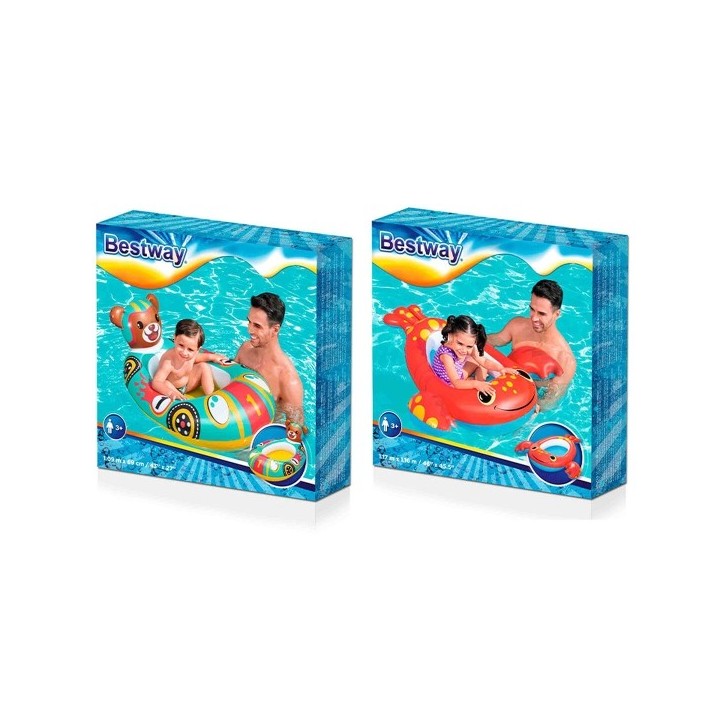 Bestway Bateau Gonflable Enfant Renard 94x66 cm +3 Ans Plage et Piscine 34168